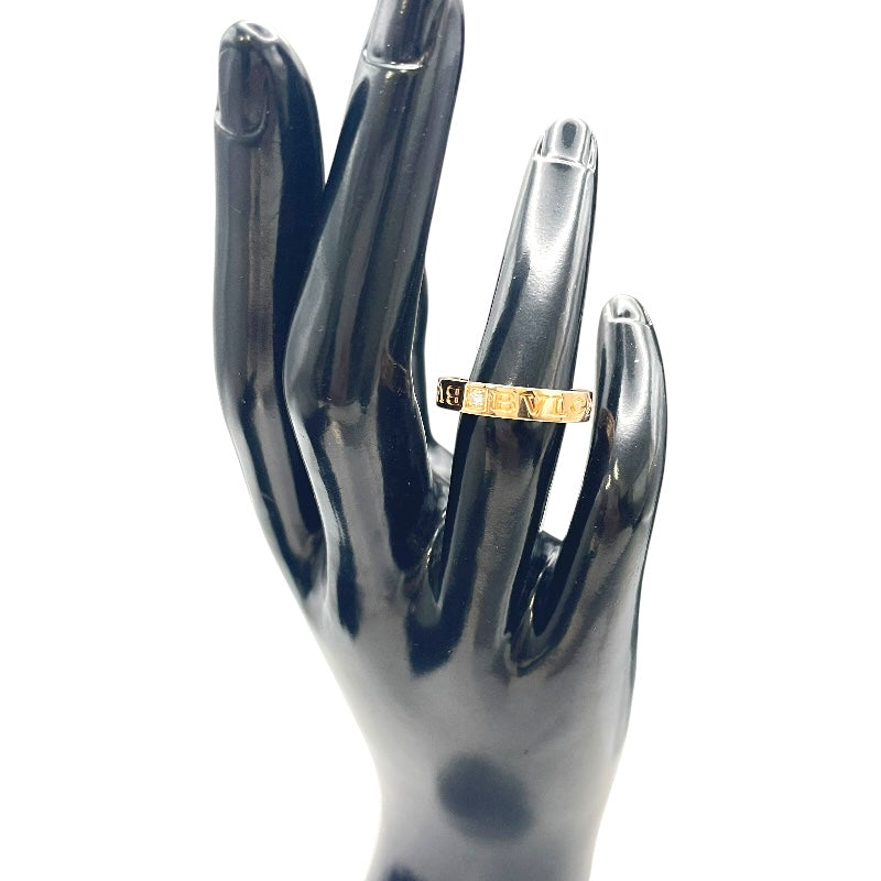 ブルガリ BVLGARI ダブルロゴ 1PD リング ピンクゴールド K18PG ジュエリー