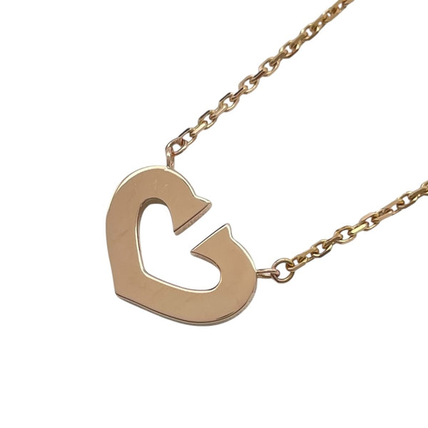 カルティエ Cartier Cハートネックレス ピンクゴールド 750 ジュエリー