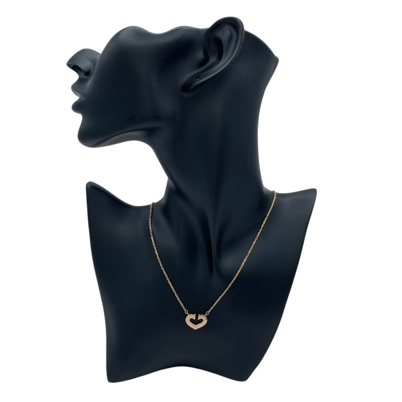 カルティエ Cartier Cハートネックレス ピンクゴールド 750 ジュエリー