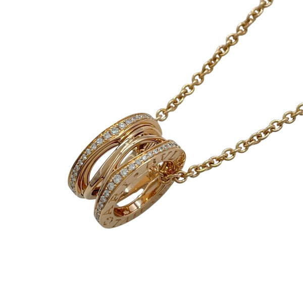 ブルガリ BVLGARI ビーゼロワンレジェンドダイヤネックレス ピンクゴールド Au750 ダイヤモンド ジュエリー