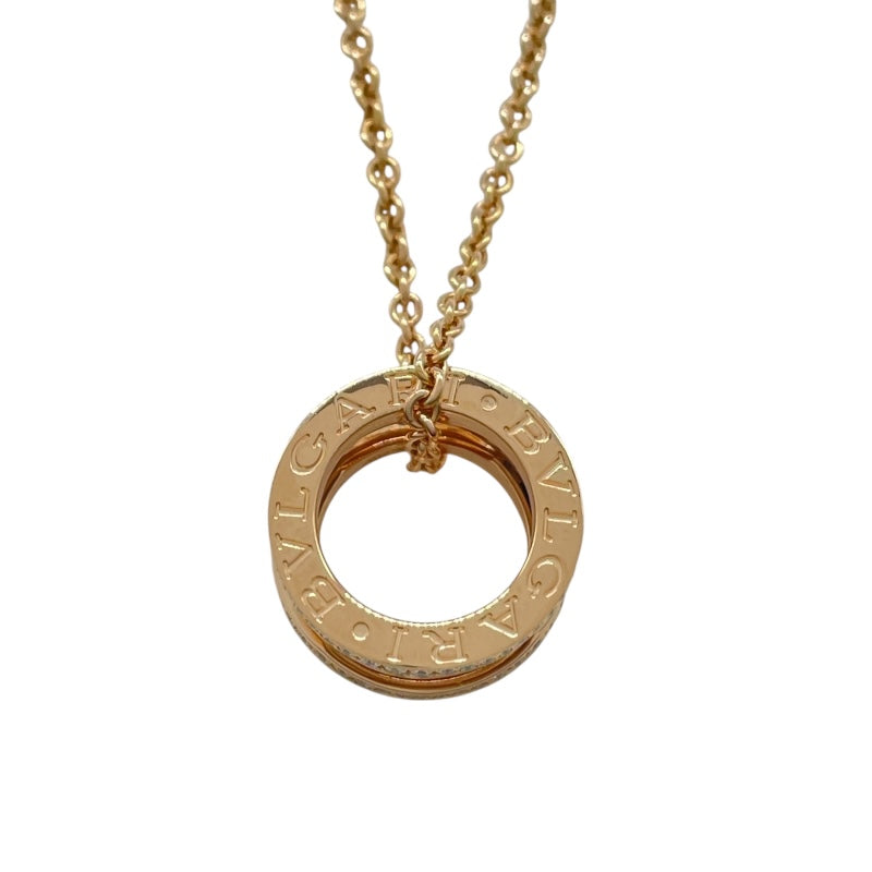 ブルガリ BVLGARI ビーゼロワンレジェンドダイヤネックレス ピンクゴールド Au750 ダイヤモンド ジュエリー