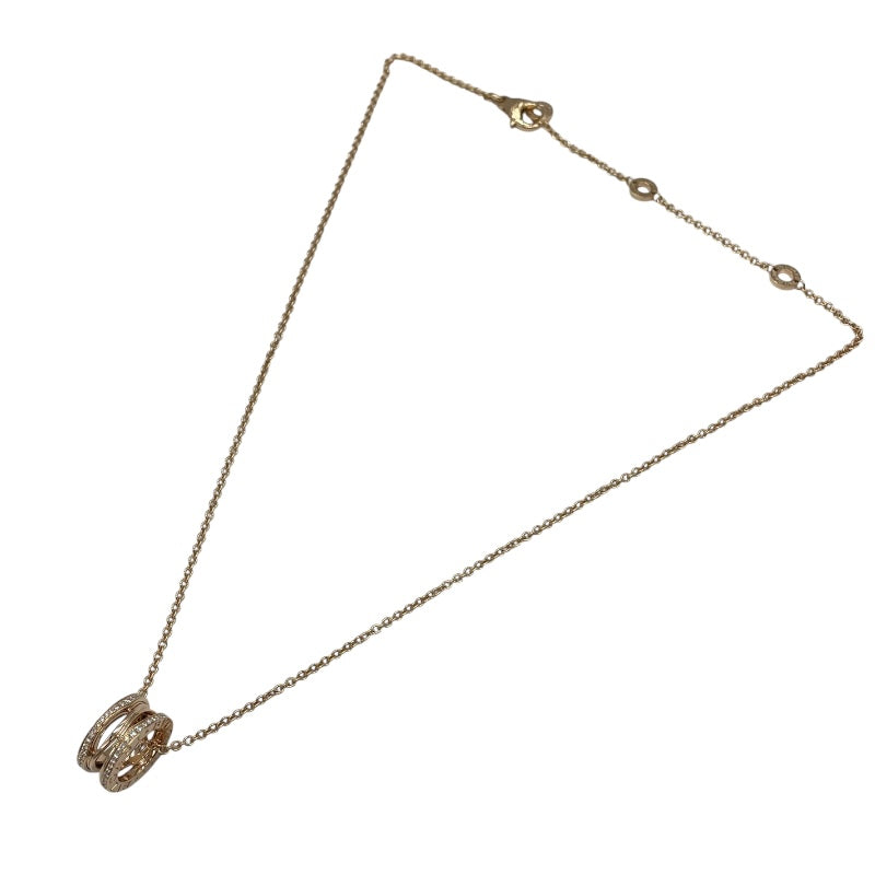 ブルガリ BVLGARI ビーゼロワンレジェンドダイヤネックレス ピンクゴールド Au750 ダイヤモンド ジュエリー