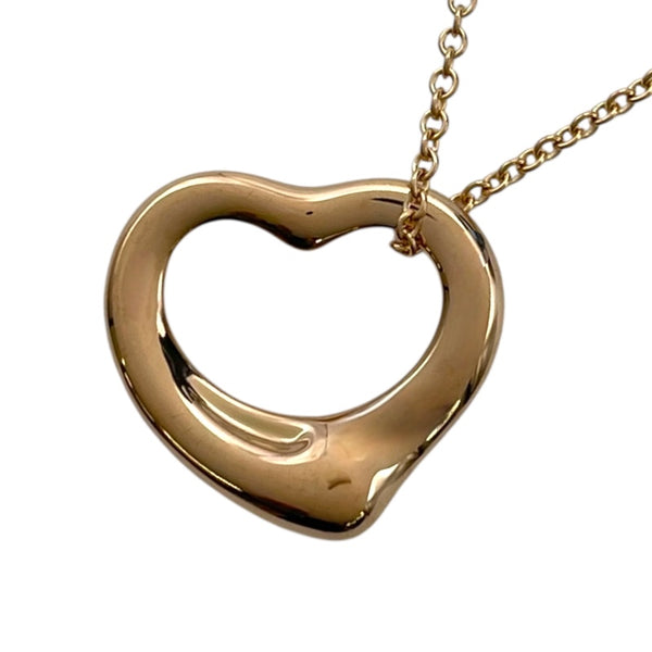 ティファニー TIFFANY＆CO オープンハート ネックレス ピンクゴールド Au750 ジュエリー
