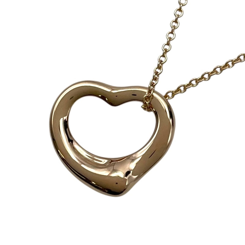 TIFFANY&Co ティファニー Au750 オープンハート ネックレス