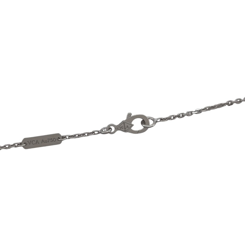 ヴァンクリーフ＆アーペル Van Cleef & Arpels ヴィンテージ アルハンブラ ネックレス 12Pダイヤ ホワイトゴールド Au750 ダイヤモンド ジュエリー