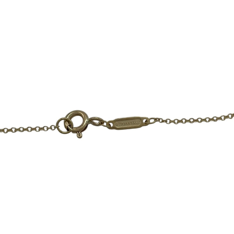 ティファニー TIFFANY＆CO リターントゥ ミニダブル ハートタグ ネックレス イエローゴールド Au750 ブルーエナメル ジュエリー