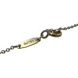 ティファニー TIFFANY＆CO リターントゥ ミニダブル ハートタグ ネックレス イエローゴールド Au750 ブルーエナメル ジュエリー