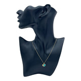 ティファニー TIFFANY＆CO リターントゥ ミニダブル ハートタグ ネックレス イエローゴールド Au750 ブルーエナメル ジュエリー