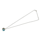 ティファニー TIFFANY＆CO リターントゥ ミニダブル ハートタグ ネックレス イエローゴールド Au750 ブルーエナメル ジュエリー