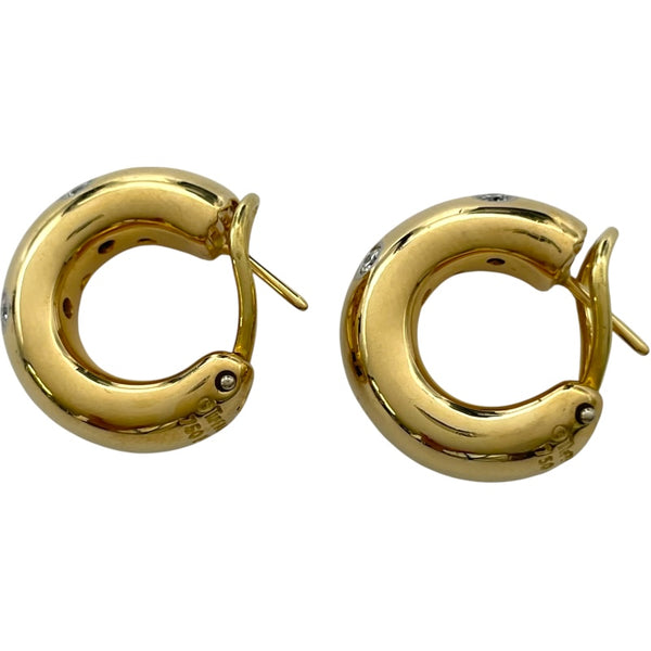 ティファニー TIFFANY＆CO ドッツ フープ ダイヤピアス ゴールド/プラチナ 750/Pt950 ジュエリー