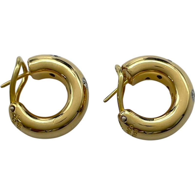 ティファニー TIFFANY＆CO ドッツ フープ ダイヤピアス ゴールド/プラチナ 750/Pt950 ジュエリー