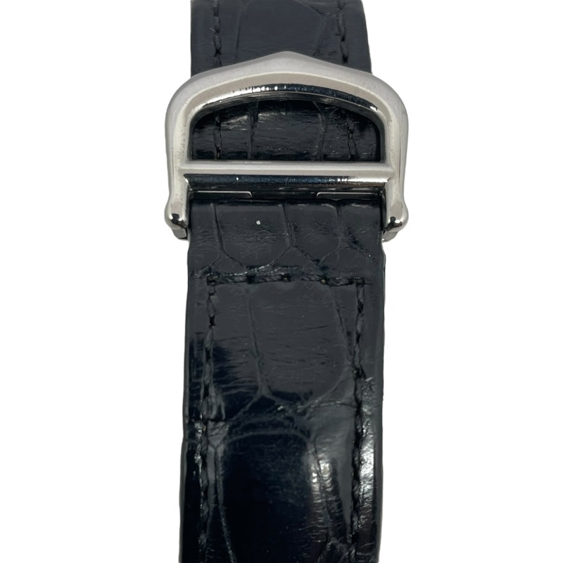 カルティエ Cartier パシャC W3106099 ブラック SS/革ベルト 自動巻き メンズ 腕時計
