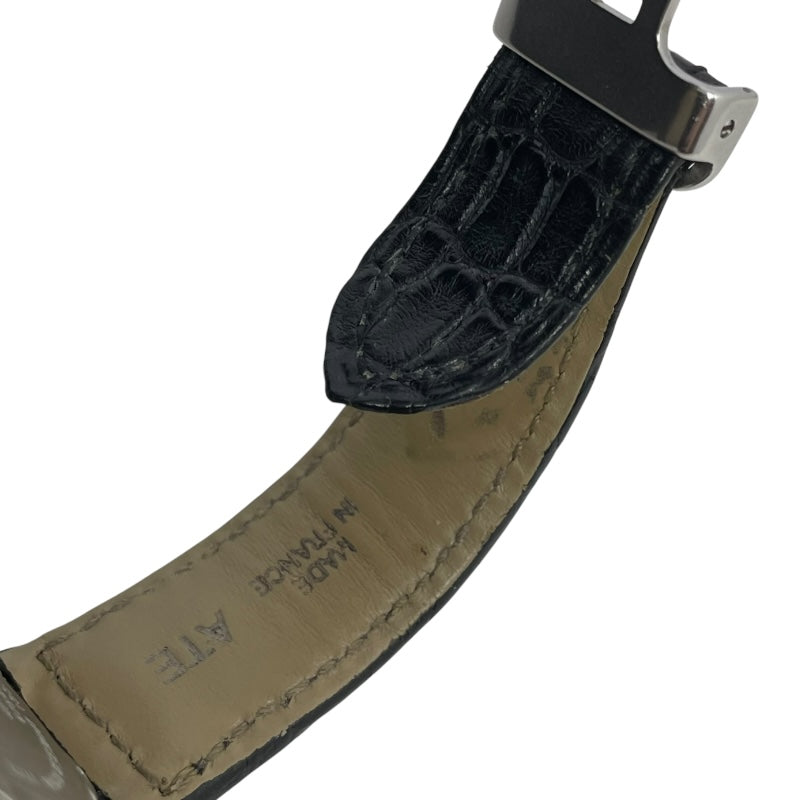 カルティエ Cartier パシャC W3106099 ブラック SS/革ベルト 自動巻き メンズ 腕時計