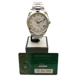 ロレックス ROLEX デイトジャスト41　 126300 ホワイト SS メンズ 腕時計