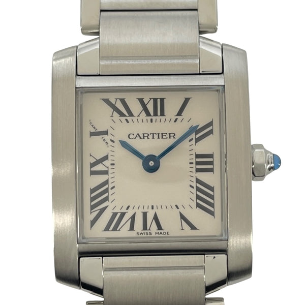 カルティエ Cartier タンクフランセーズSM W51008Q3 シルバー SS レディース 腕時計