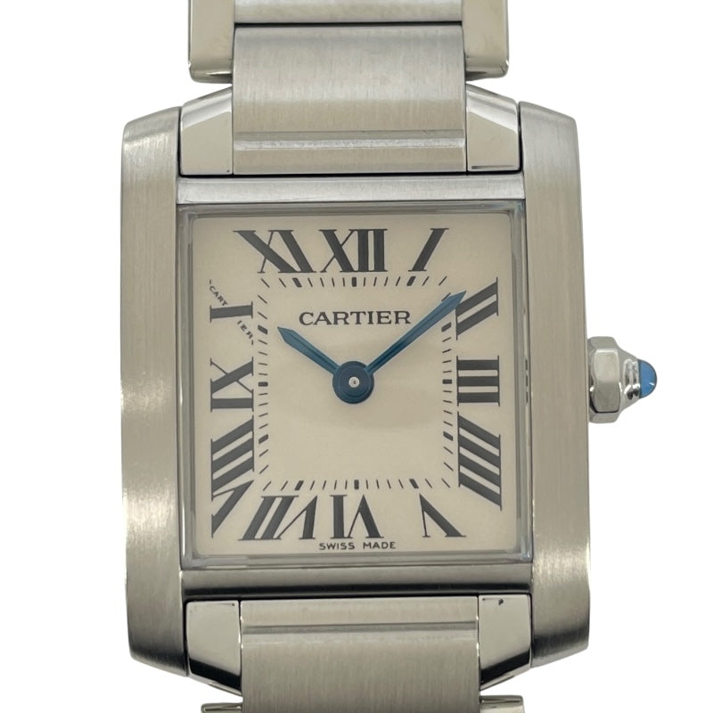 カルティエ Cartier タンクフランセーズSM W51008Q3 シルバー SS レディース 腕時計