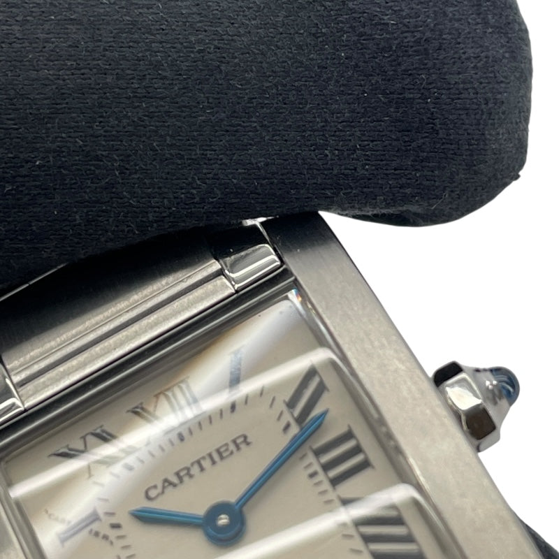 カルティエ Cartier タンクフランセーズSM W51008Q3 シルバー SS レディース 腕時計
