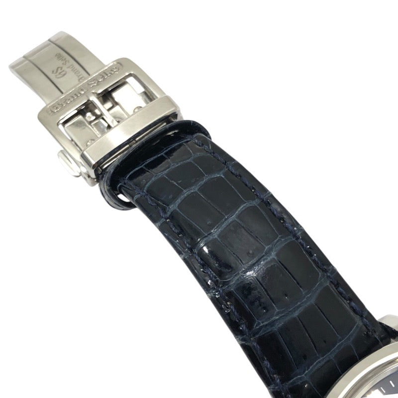 グランドセイコー Grand Seiko メカニカル GMT 誕生10周年記念モデル SBGM031 ネイビー SS メンズ 腕時計