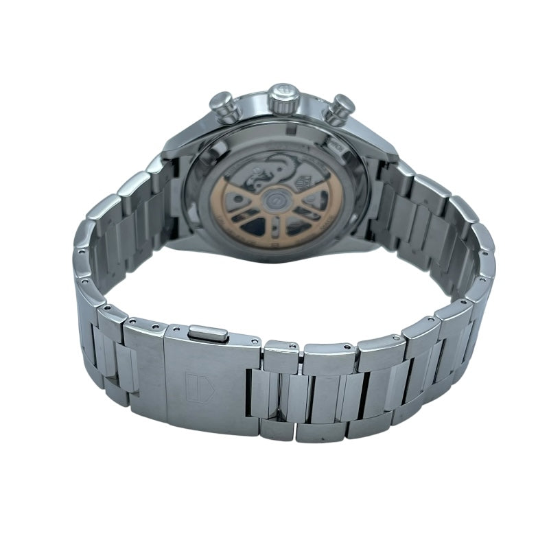 タグ・ホイヤー TAG HEUER カレラ キャリバーホイヤー02 クロノグラフ CBN2012.FC6483 グレー SS メンズ 腕時計