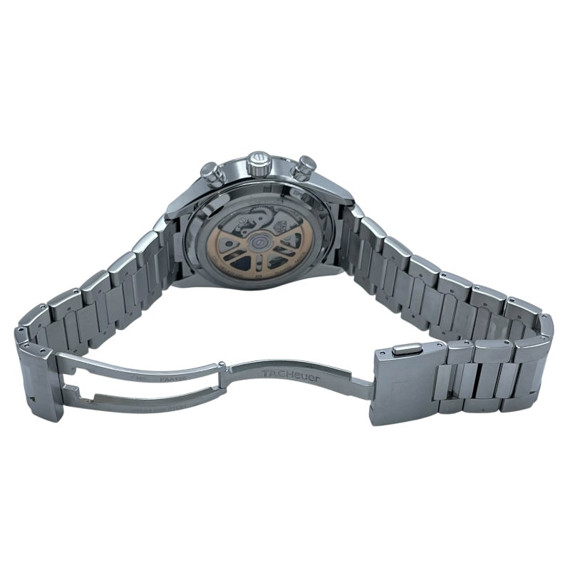 タグ・ホイヤー TAG HEUER カレラ キャリバーホイヤー02 クロノグラフ CBN2012.FC6483 グレー SS メンズ 腕時計