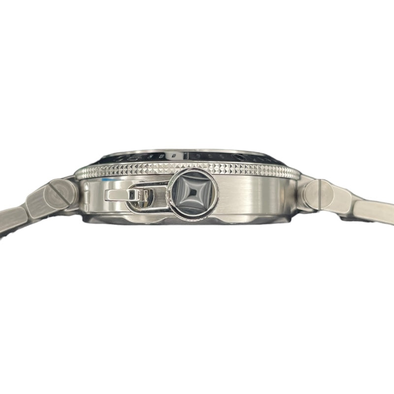 カルティエ Cartier パシャ シータイマー W31077M7 ブラック SS メンズ 腕時計