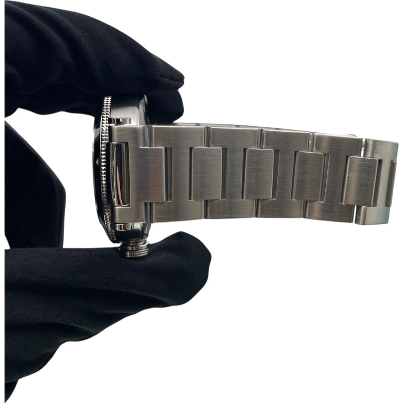 カルティエ Cartier パシャ シータイマー W31077M7 ブラック SS メンズ 腕時計