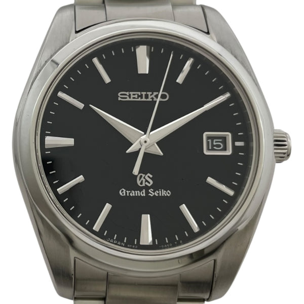 グランドセイコー Grand Seiko メンズウォッチ 9Fクォーツ SBGX061 ブラック SS メンズ 腕時計