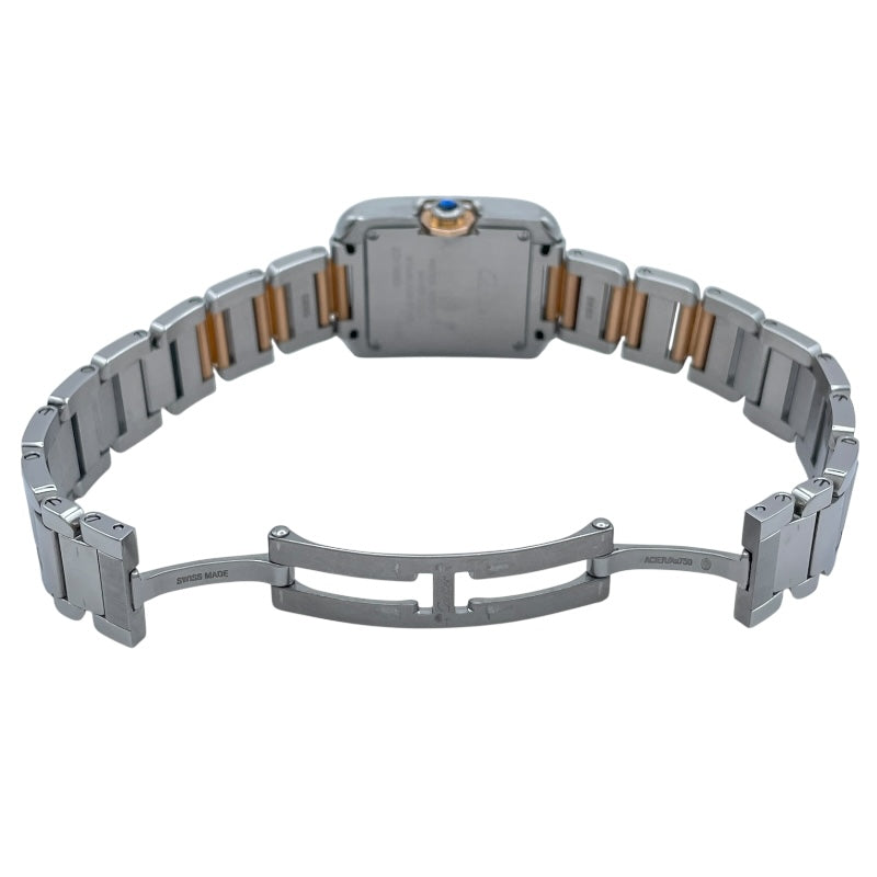 カルティエ Cartier タック アングレーズ SM W5310019 シルバー PG/SS クオーツ レディース 腕時計