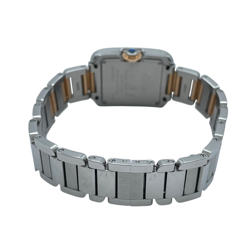 カルティエ Cartier タック アングレーズ SM W5310019 シルバー PG/SS クオーツ レディース 腕時計