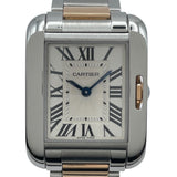 カルティエ Cartier タック アングレーズ SM W5310019 シルバー PG/SS クオーツ レディース 腕時計