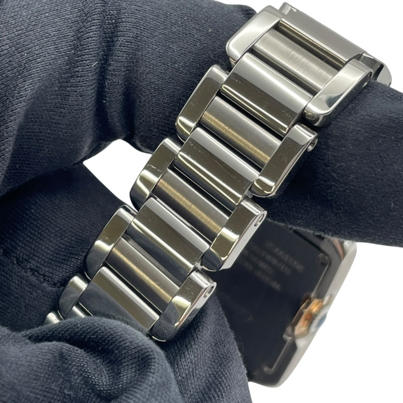 カルティエ Cartier タック アングレーズ SM W5310019 シルバー PG/SS クオーツ レディース 腕時計