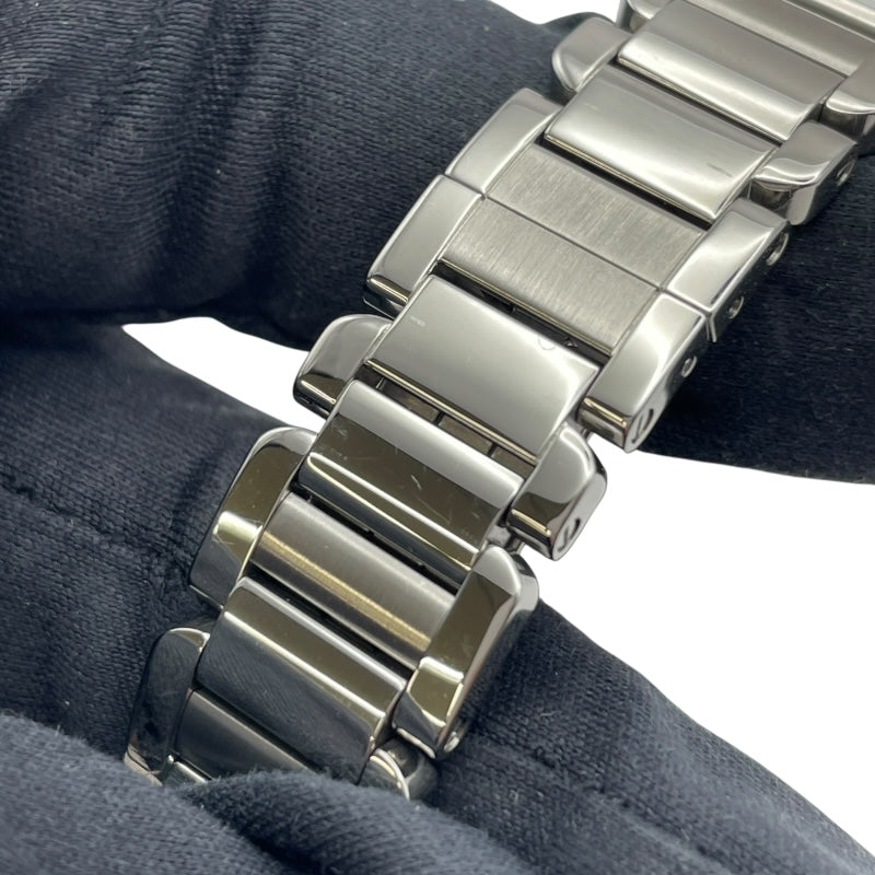 カルティエ Cartier タック アングレーズ SM W5310019 シルバー PG/SS クオーツ レディース 腕時計