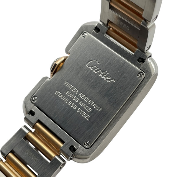 カルティエ Cartier タック アングレーズ SM W5310019 シルバー PG/SS クオーツ レディース 腕時計