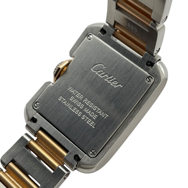 カルティエ Cartier タック アングレーズ SM W5310019 シルバー PG/SS クオーツ レディース 腕時計