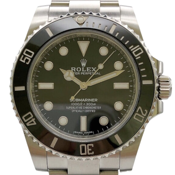 ロレックス ROLEX サブマリーナ ノンデイト 114060 ブラック SS メンズ 腕時計