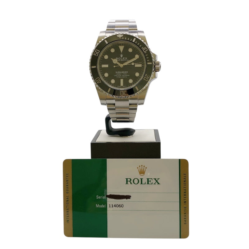 ロレックス ROLEX サブマリーナ ノンデイト 114060 ブラック SS メンズ 腕時計