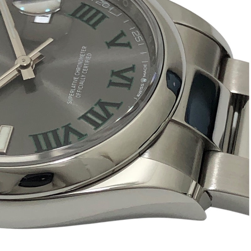 ロレックス ROLEX デイトジャスト36 ランダムシリアル 126200 スレート オイスターブレス SS メンズ 腕時計