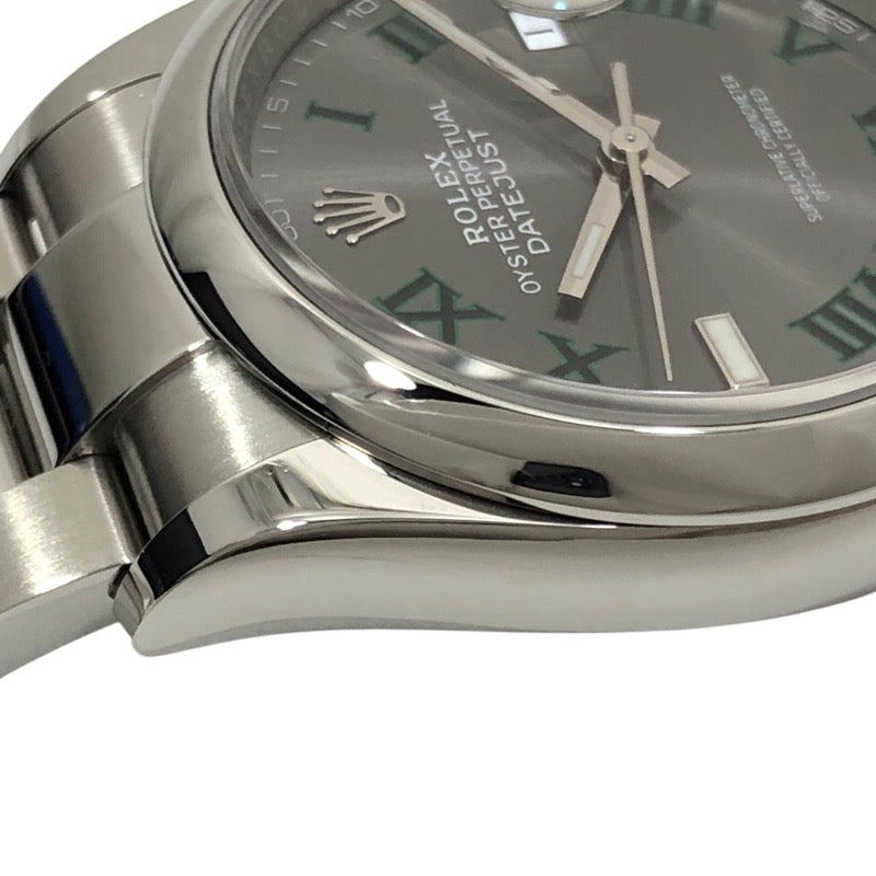 ロレックス ROLEX デイトジャスト36 ランダムシリアル 126200 スレート オイスターブレス SS メンズ 腕時計