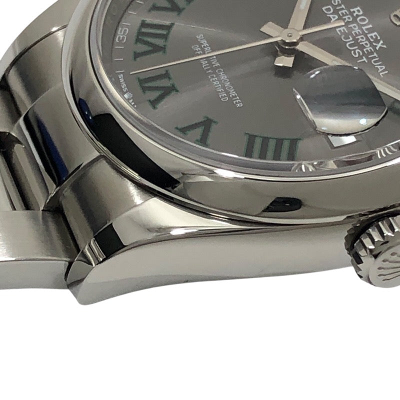 ロレックス ROLEX デイトジャスト36 ランダムシリアル 126200 スレート オイスターブレス SS メンズ 腕時計