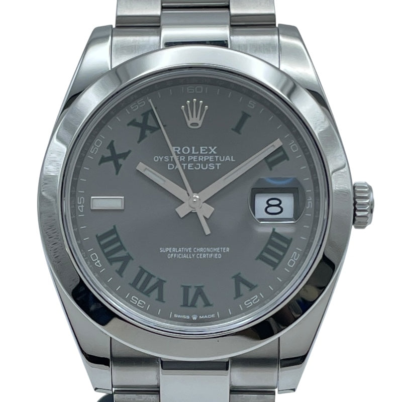 ロレックス ROLEX デイトジャスト41　スレート 126300 グレー SS メンズ 腕時計