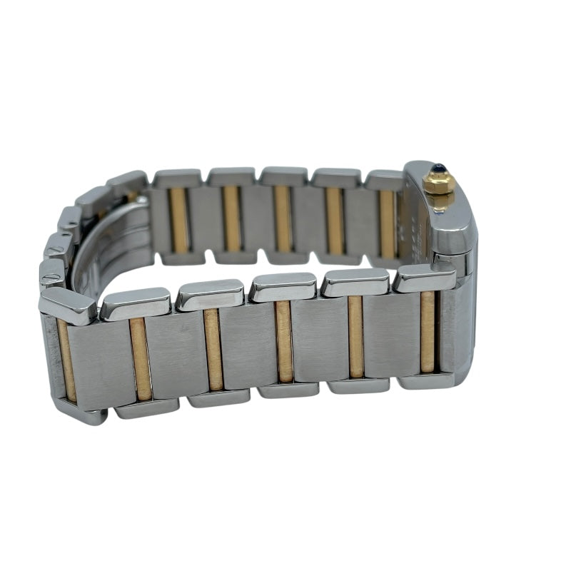 カルティエ Cartier タンク フランセーズ SM W51007Q4 ホワイト K18/SS レディース 腕時計