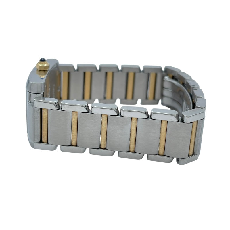 カルティエ Cartier タンク フランセーズ SM W51007Q4 ホワイト K18/SS レディース 腕時計