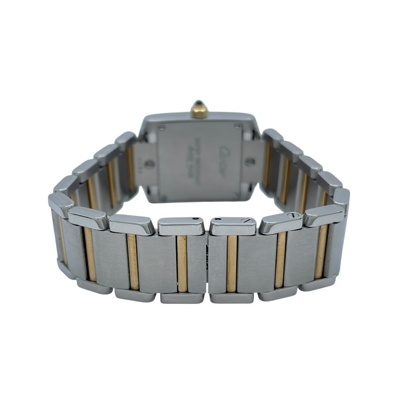 カルティエ Cartier タンク フランセーズ SM W51007Q4 ホワイト K18/SS レディース 腕時計