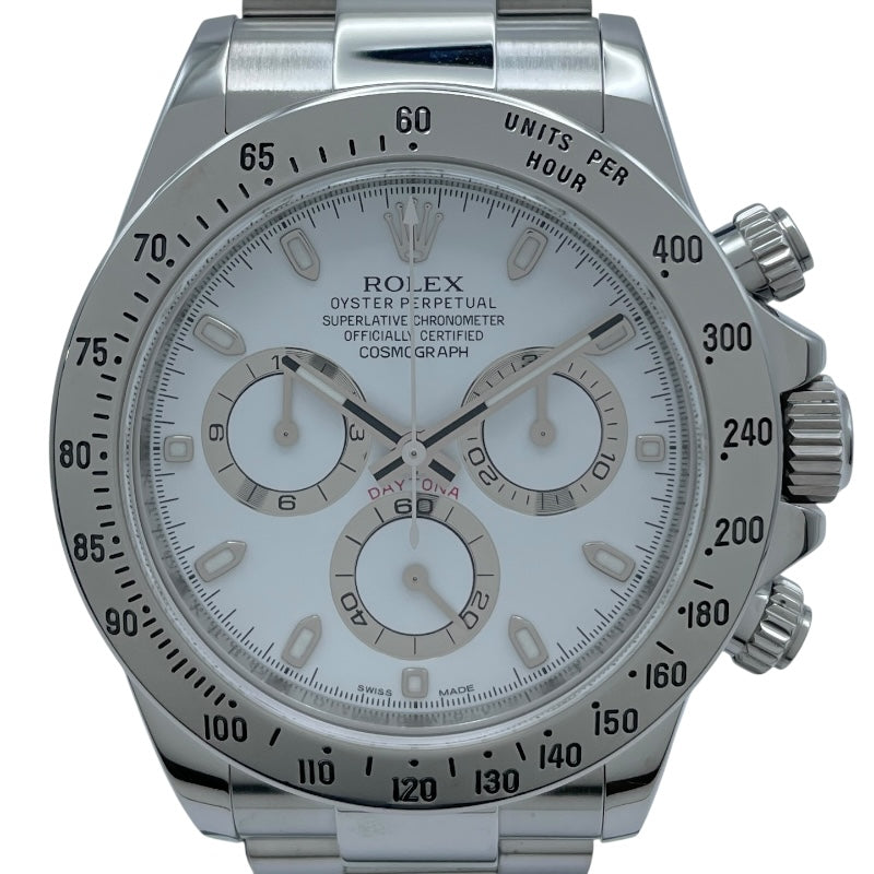 ロレックス ROLEX デイトナ 116520 ホワイト SS メンズ 腕時計