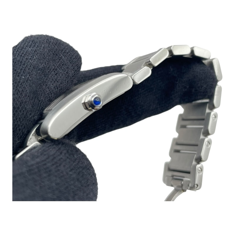 カルティエ Cartier タンクフランセーズ SM W51008Q3 ホワイト SS クオーツ レディース 腕時計