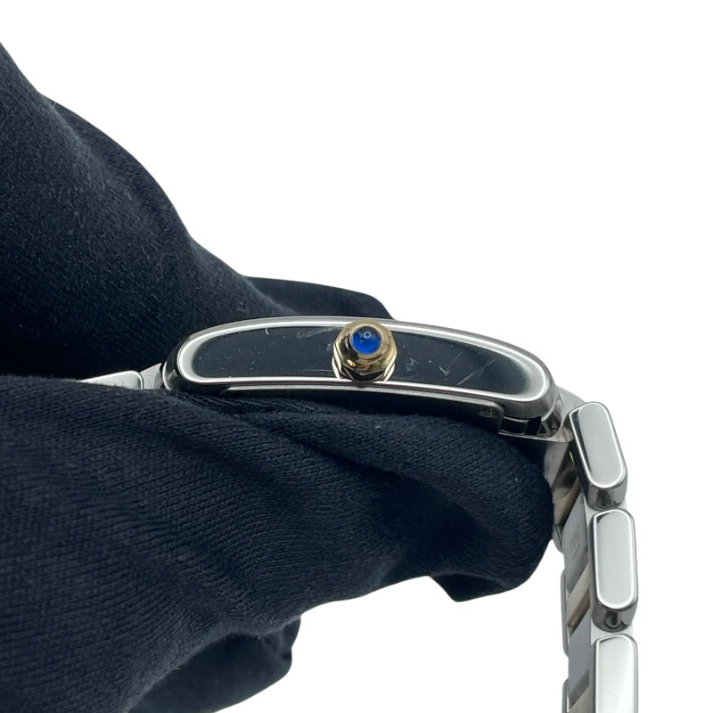 カルティエ Cartier タンク フランセーズ SM W51007Q4 ホワイト YG/SS レディース 腕時計