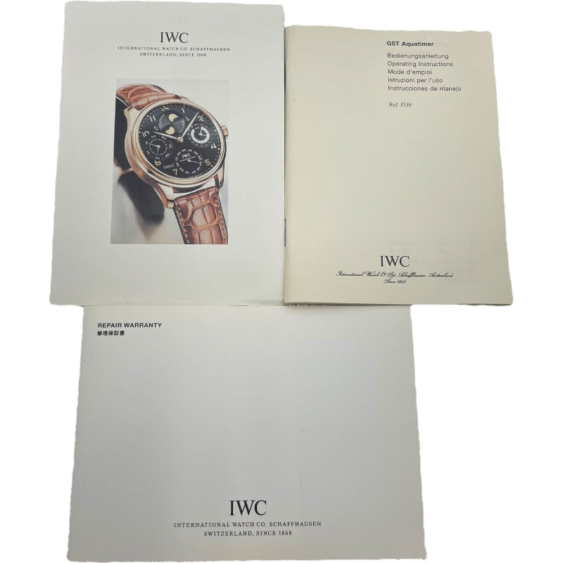 インターナショナルウォッチカンパニー IWC GST アクアタイマー IW353601 ブラック チタン メンズ 腕時計