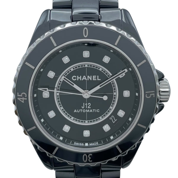 シャネル CHANEL J12 キャリバー 12.1 38MM H5702 ブラック セラミック/SS メンズ 腕時計