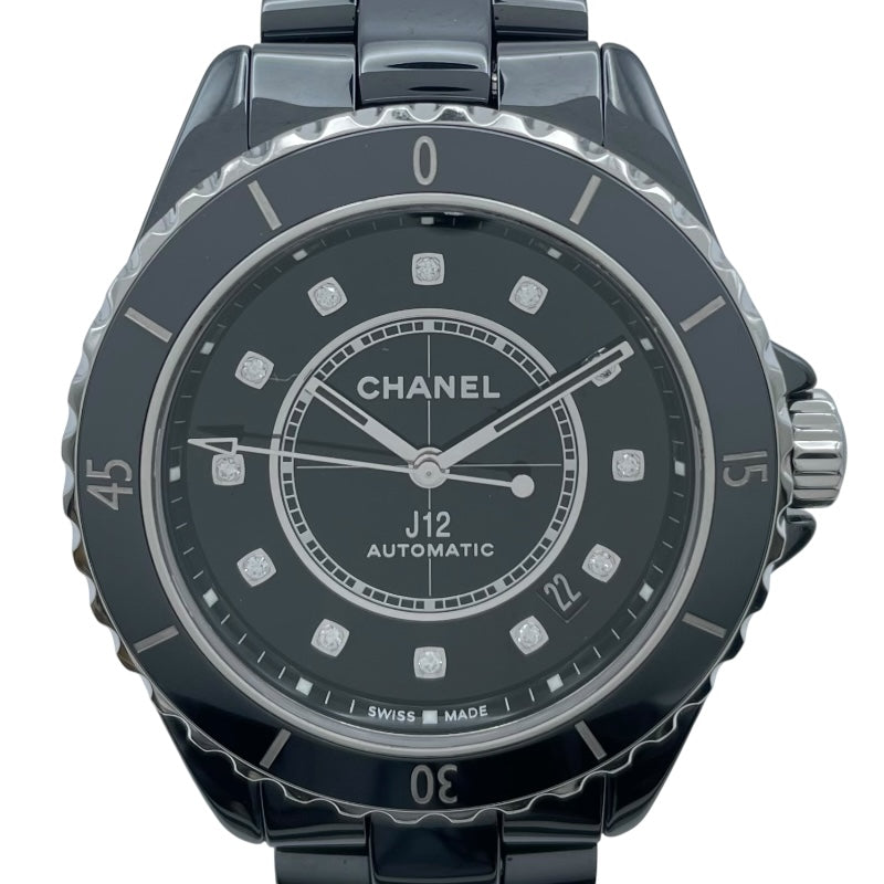 シャネル CHANEL J12 キャリバー 12.1 38MM H5702 ブラック セラミック/SS メンズ 腕時計