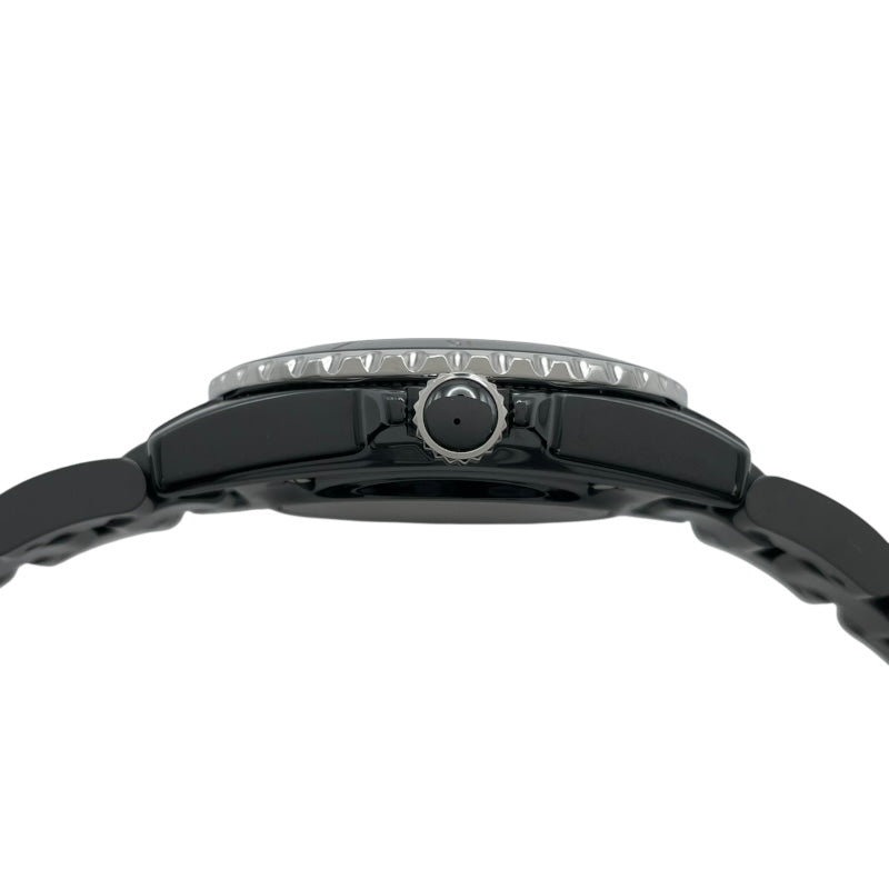 シャネル CHANEL J12 キャリバー 12.1 38MM H5702 ブラック セラミック/SS メンズ 腕時計